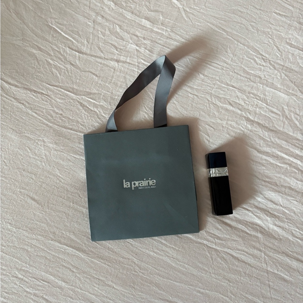 Authentic La Prairie Gray paper bag